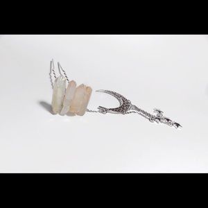 Rose Quartz Crystal Hair Pin